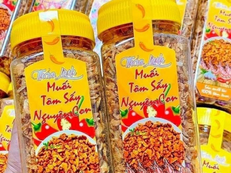 MUỐI TÔM SẤY NGUYÊN CON VỊ MUỐI THẢO LINH